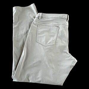 LULULEMON Men’s ABC Utilitech Pants SlimFit Tan Sz 36 Business Casual Minimalist